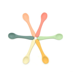 2pk Silicone Baby Spoons | 6 Colours O.B. Designs Baby Toys - Plush Toys - Crochet Blankets Ethically Made 