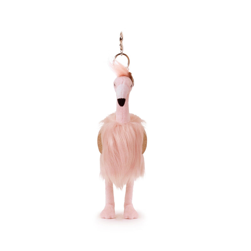 Gloria Flamingo Bag Charm (Vegan Angora) 7"/ 18 cm Stuffed Animal Toy OB "Designs to Delight!" 
