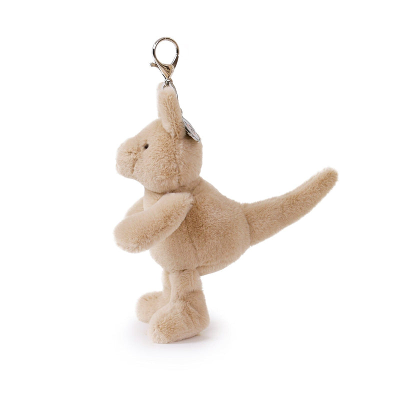 Kip Kangaroo Bag Charm (Vegan Angora) 7"/ 18 cm Stuffed Animal Toy OB "Designs to Delight!" 