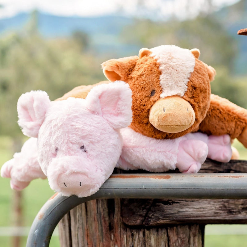 Pig Soft Toy Australia | Peachy Pig Soft Toy Big Hugs Plush O.B. Designs 