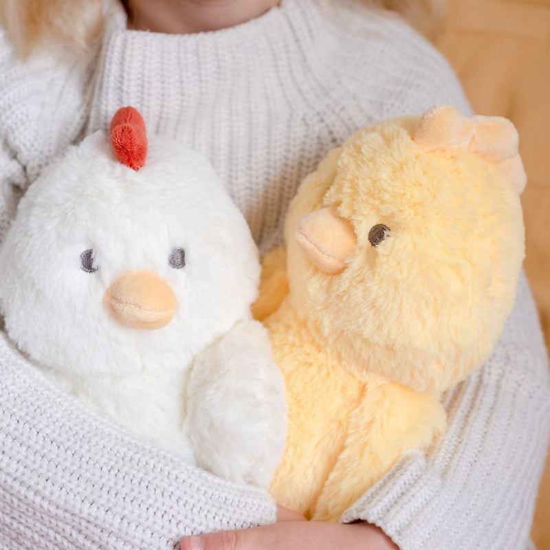 Cha-Cha Chick Soft Toy | White Baby & Toddler O.B. Designs 