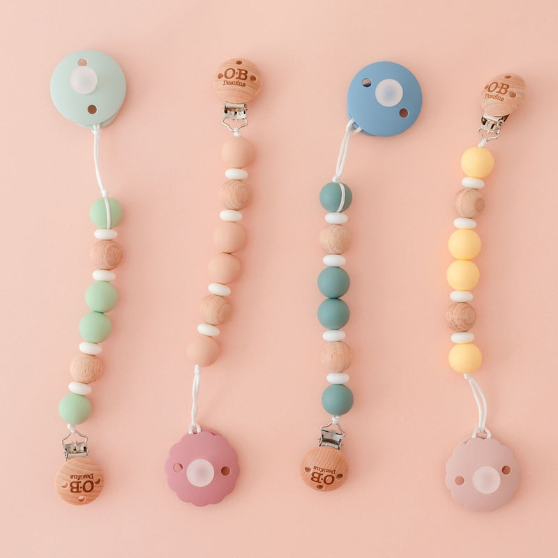 Mint Eco-Friendly Dummy Chain eco-friendly dummy chain O.B. Designs Baby Toys - Plush Toys - Crochet Blankets Ethically Made 