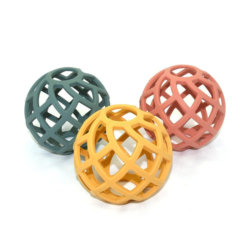 Eco-Friendly Teether Ball | Blush Baby Soothers O.B.Designs USA | Baby Soft Plush Toys & Decor Ethically Made 