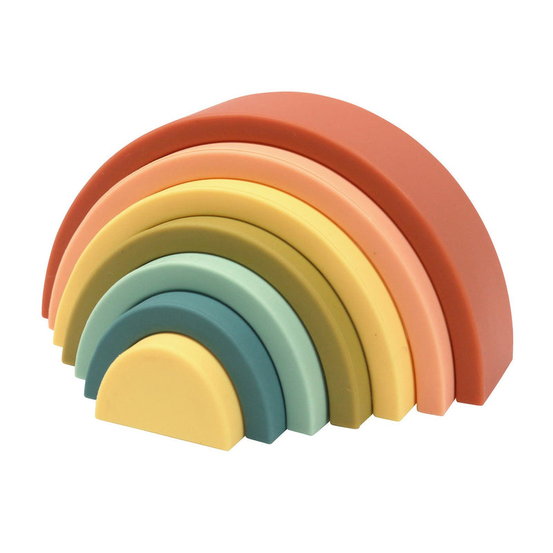 Silicone Rainbow Stacker | Cherry | Ethically Made | Eco-Friendly | Toys for Kids | O.B. Designs Australia