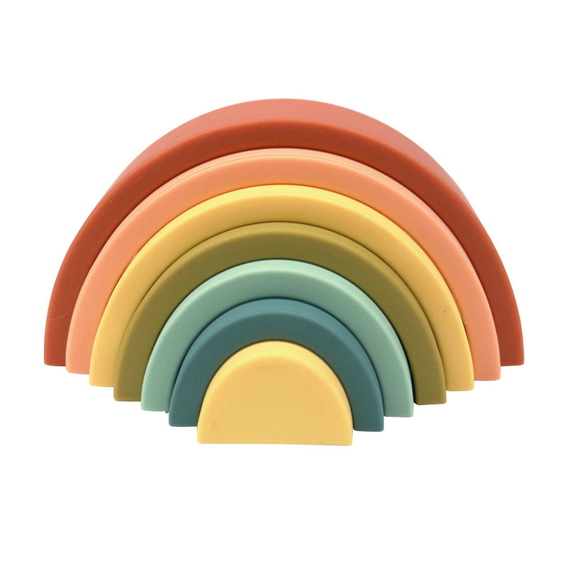 Silicone Rainbow Stacker | Cherry | Ethically Made | Eco-Friendly | Toys for Kids | O.B. Designs Australia