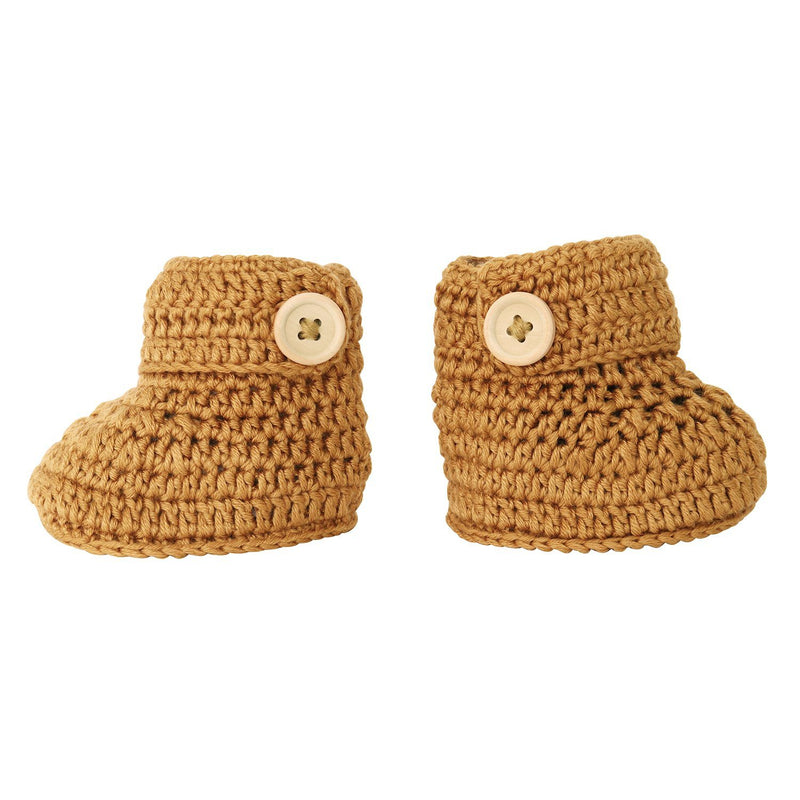 Cinnamon | Crochet Bonnet & Bootie Set | Handmade | OB Designs Decor Range O.B. Designs Baby Toys - Plush Toys - Crochet Blankets Ethically Made 