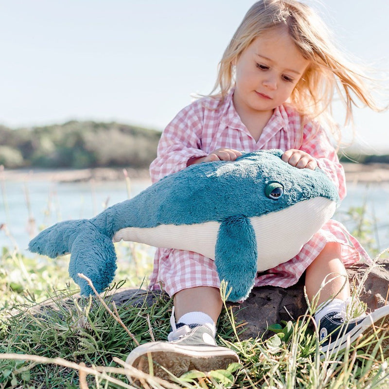 Whale Soft Toy | Ethically Made | Eco-Friendly |Sea Toys for Kids | O.B. Designs Australia