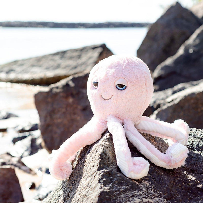 Octopus Soft Toy | Ethically Made | Eco-Friendly | Soft Pink | Sea Toys for Kids | O.B. Designs Australia