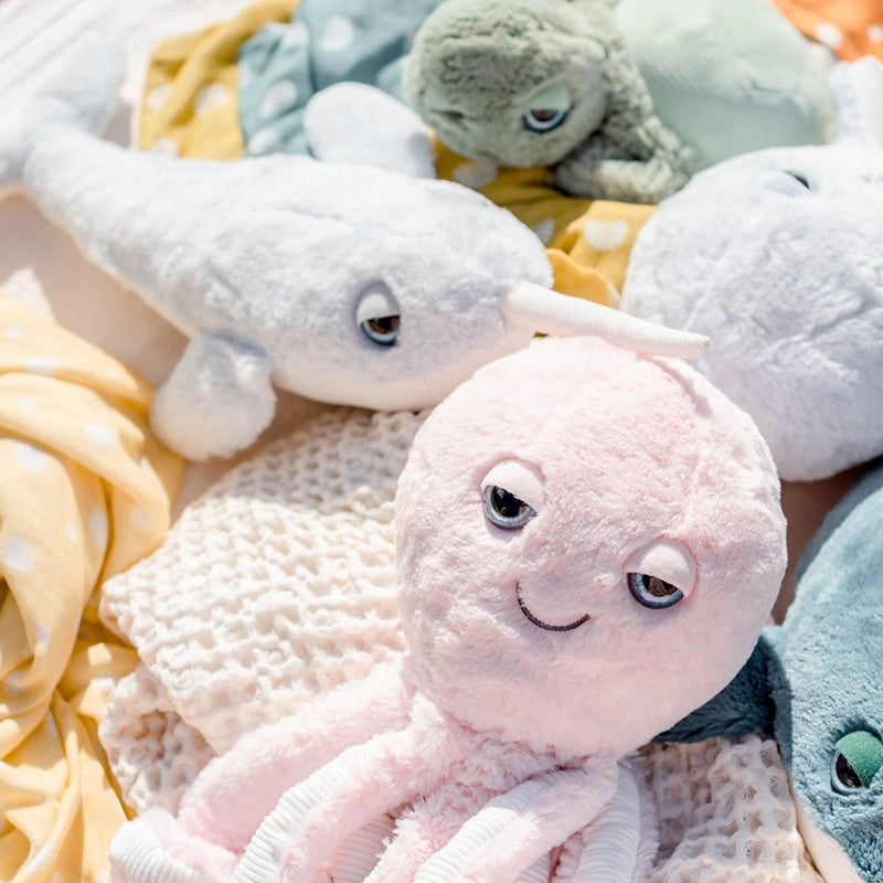 Octopus Soft Toy | Ethically Made | Eco-Friendly | Soft Pink | Sea Toys for Kids | O.B. Designs Australia