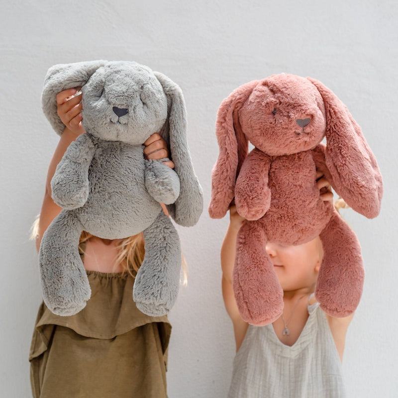 Stuffed Animals | Soft Plush Toys Australia | Grey Bunny - Bodhi Bunny Huggie Big Hugs Plush O.B. Designs 