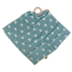 Ocean Muslin Security Blanket | Eco-Friendly | Ethically Made | Shell Print | O.B. Designs Australia