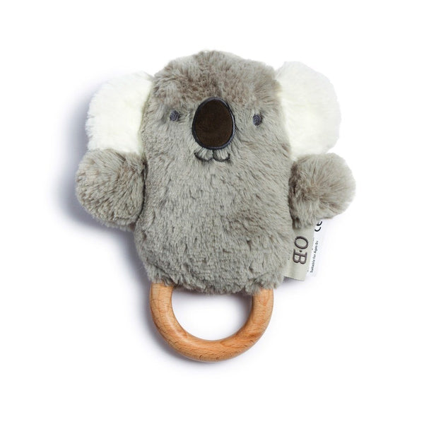 PRE-ORDER for end of July dispatch! Wooden Teether | Baby Rattle & Teething Ring | Kelly Koala Dingaring Teething Rattle O.B. Designs 