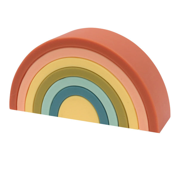 Silicone Rainbow Stacker | Cherry | Ethically Made | Eco-Friendly | Toys for Kids | O.B. Designs Australia