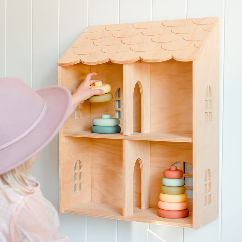 Silicone Stacker Tower | Blueberry | Ethically Made | Eco-Friendly | Toys for Kids | O.B. Designs Australia