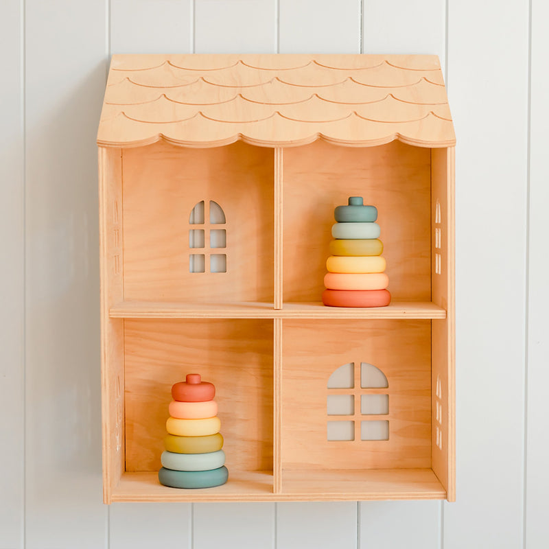 Silicone Stacker Tower | Cherry | Ethically Made | Eco-Friendly | Toys for Kids | O.B. Designs Australia