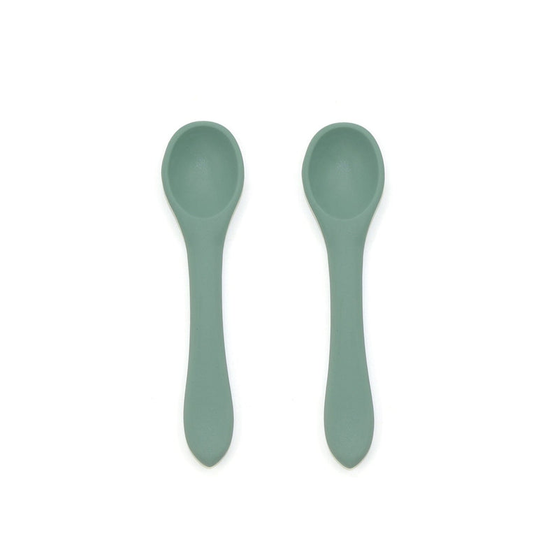 2pk Silicone Baby Spoons | 6 Colours O.B. Designs Baby Toys - Plush Toys - Crochet Blankets Ethically Made Ocean 