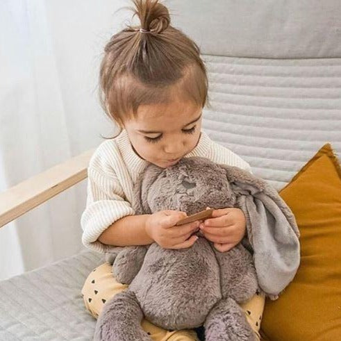 Bunny Soft Toy Australia | Stuffed Animals | Plush Toys | Earth Taupe Bunny - Byron Bunny Huggie Big Hugs Plush O.B. Designs